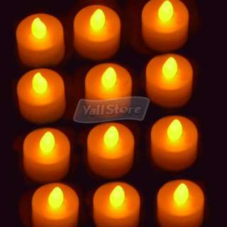 48 X Led Battery Operated Flameless Tealight Candles  