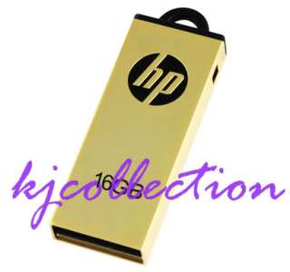 HP 16GB 16G USB Flash Drive Mini Memory Disk GOLD v225w  