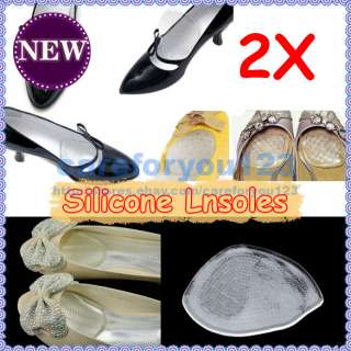Pair Silicone Gel Shoe Pad Insole Cushion Foot Care C  