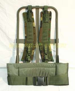 NEW Out of Box USGI Alice Pack Frame w/ Camo STRAPS PAD  