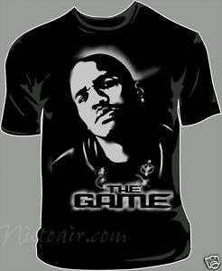 The Game Airbrush Stencil shirt airbrushed hip hop rap  