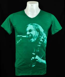 Neck Green Geddy Lee Punk Rock Tee T Shirt Size XL  