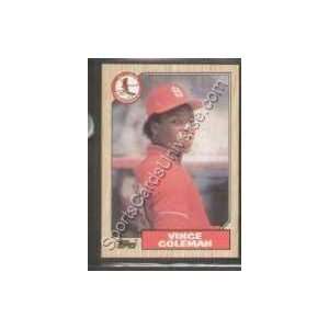  1987 Topps Regular #590 Vince Coleman, St. Louis Cardinals 