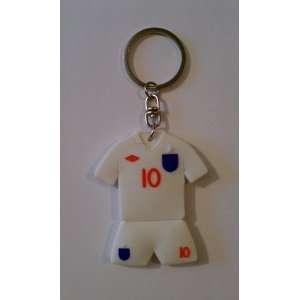  England Wayne Rooney #10 Home Jersey Keychain Everything 