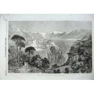  1857 Convent La Madonna Sasso Lago Maggiors Mountains 