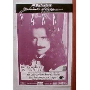  Yanni handbill Poster great shot 