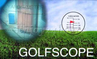 Golfscope Scope Golf  Reticle Range Distance/Finder 8x21 with 