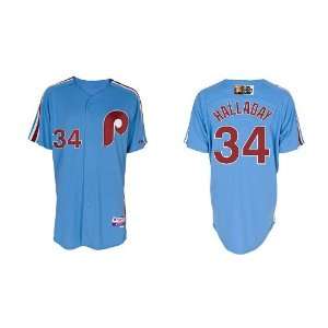  Philadelphia Phillies #34 Roy Halladay Sky Blue 2011 MLB 