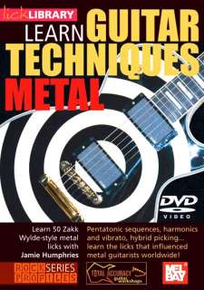 Learn Guitar Techniques METAL ZAKK WYLDE style DVD  