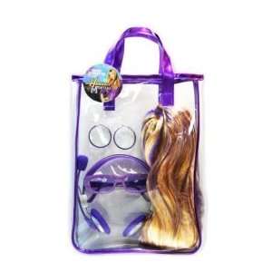 Hannah Montana Tote Bag Purse with Wig and Assorted Accessories 