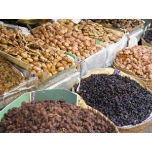 Dried Fruit in the Souk, Medina, Fez, Morocco, North Africa, Africa 