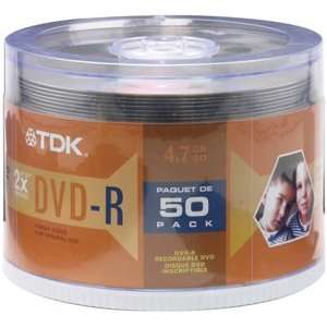  TDK 4.7GB/120 Minute DVD Rs (50 Pack) (DVDMR47CB50 