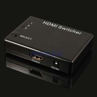IN 1 OUT 1080P HDMI Switch Splitter Amplifier for PC HDTV DVD Xbox 