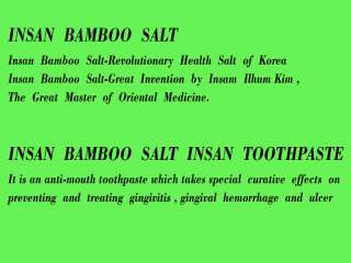 Insan Bamboo salt Insan toothpaste / Made in Korea  