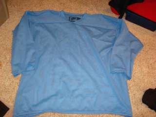 Mens Hockey Jersey Shirt NEW Light Blue XL XLarge Mesh  