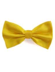 Fashion Yellow Pre tied Bow Tie,Mens Formal Adjustable Bow Tie
