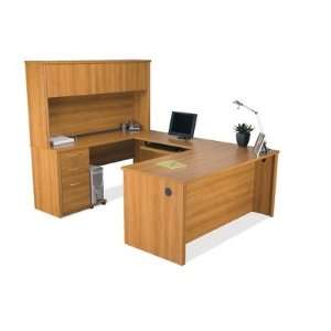  Embassy U shaped Workstation With Hutch and Assembled 