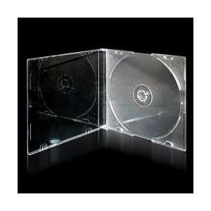  Single Slim CD Jewel Case with Frosty Clear Tray (50 pack 