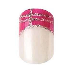  Party Nails, Pre Glued, False Nails, 12 (French Pink 