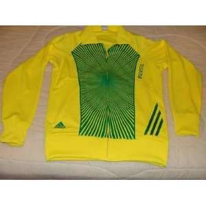 Team Brazil 2010 World Cup Soccer Track Top Jacket XL   Mens Soccer 