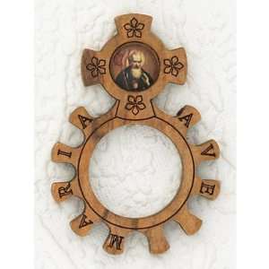  St. Benedict Finger Rosary Wood