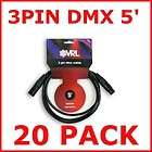 30 PK   VRL 3 PIN DMX PRO STAGE LIGHTING CABLE 10 items in Jade Music 