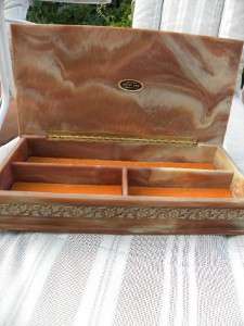 MARIE ANTOINETTE MOTIF LARGE 14X7 INCOLAY JEWELRY BOX  