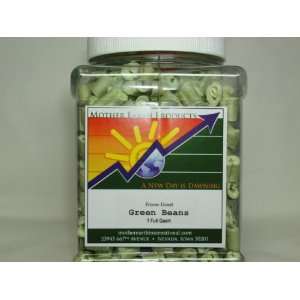 Mother Earth Freeze Dried Green Beans (One Full Quart in Plastic Jar 