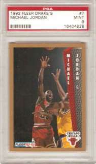   jordan psa 9 mint chicago bulls all cards are in nm mt condition