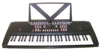 54 Key BLACK Electronic KEYBOARD Electric Piano Organ  