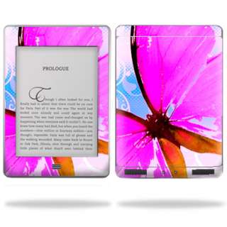 Vinyl Skin Decal Cover for  Kindle Touch Tablet Pink Butterfly 