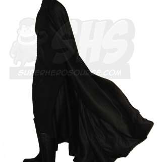 BATMAN costume cowl, cape, gloves, black utility belt  