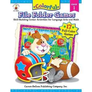 Coloful File Folder Games; Language Arts & Math Theme 