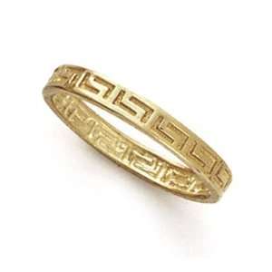  14k Greek Key Thumb Ring   Size 7.0   JewelryWeb Jewelry