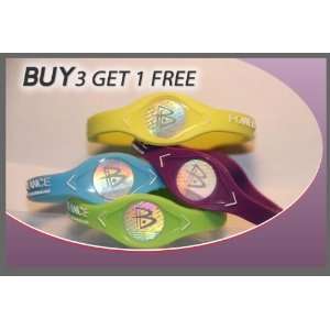   Power Balance Bands Neon Blue, Purple, Yellow & Green Size XS only $
