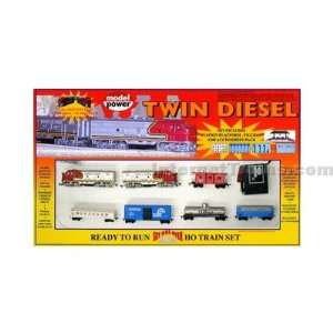  Model Power HO Scale Twin Diesel Train Set Toys & Games