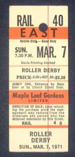 Roller Derby at Maple Leaf Gardens   1971  