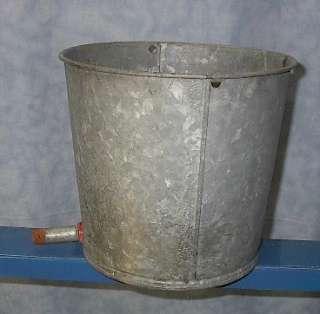 Vintage Galvanized Maple Syrup OLD Sap Bucket GREAT  