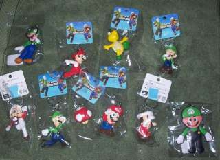 Nintendo Wii Super Mario Bros Character KEYCHAIN Keyfob  