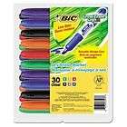 NEW BIC® Great Erase Grip Dry Erase Markers, Chisel Tip