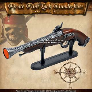 Naval Pirate Gun FlintLock Blunderbuss Replica Pistol  