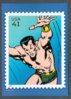 Marvel Comics USPS 41c Stamp Postcard of Sub Mariner  