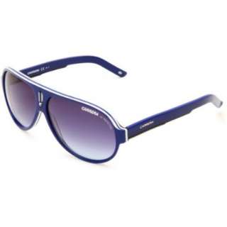 Carrera CARERRA Ca25S Aviator Sunglasses,Blue,White,Black Frame,Blue 