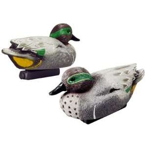   Male Green Winged Teal Drake Greenwing Hunting Duck Decoys w/ Keels