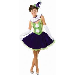 C511 Cosette Clown Cosplay Anime Circus Fancy Dress Halloween Ladies 