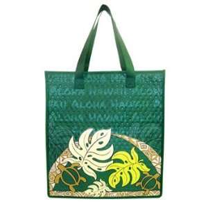  Medium Tropical Insulated Bag / Honu (Turtle) and Monstera 