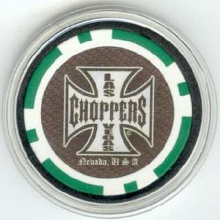 Las Vegas Choppers motorcycle Poker Chip Card Guard  