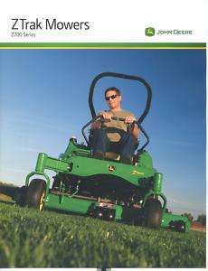 John Deere ZTrak Mowers Z710A Z720A Sales Brochure NEW  
