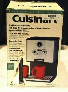 CUISINART 12 CUP COFFEE ON DEMAND PROGRAMMABLE COFFEE MAKER NEW 