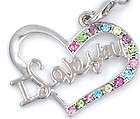 New Seahorse Silver Tone Multi Crystal Cellphone Charm Lobster Clasp 